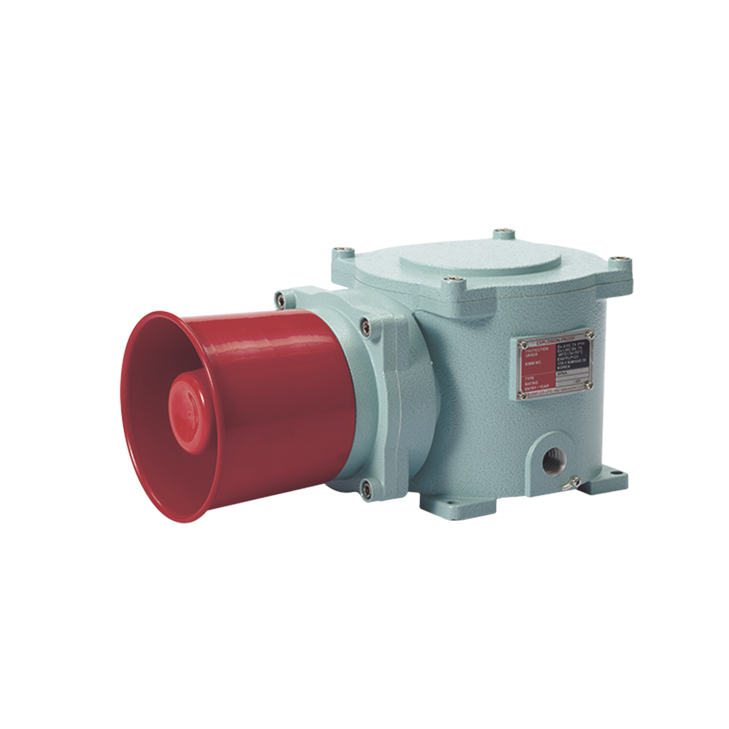 Sirena electrónica a prueba de explosiones Máx. 120 dB, Grado de protección Ex db IIC T6 Gb voltaje: 120 VAC