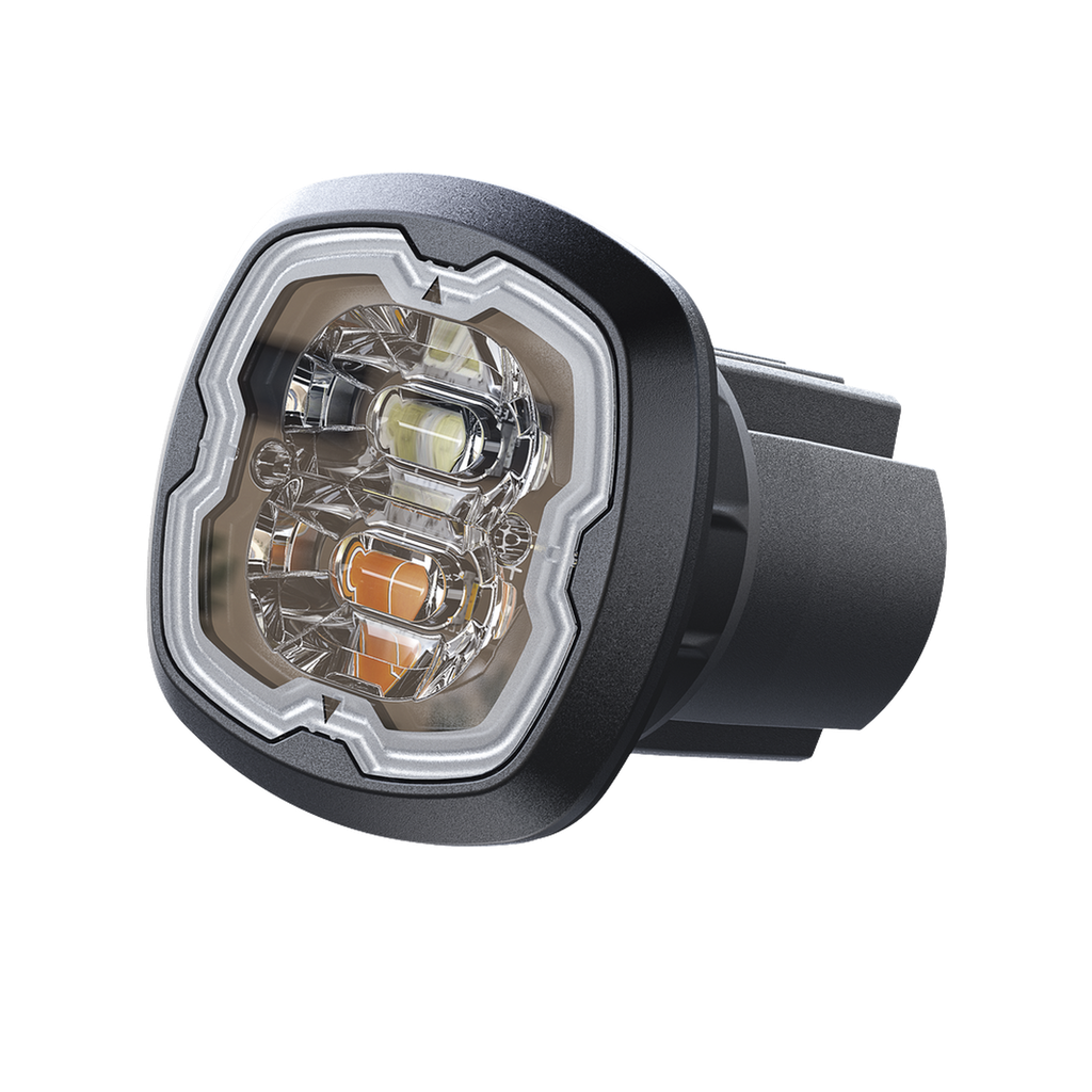 [SPF16W] Estrobo Oculto, 6 LED, Claro, SAE Clase I, Empotrable, Lente Transparente