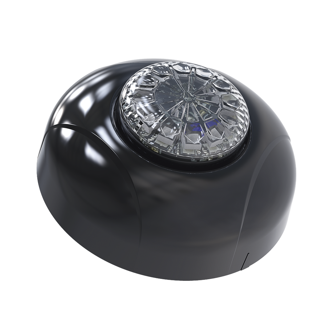 [SPF12W] Estrobo Oculto de 12 LED, Brida negra, 12 Vcd, Clara, Lente transparente