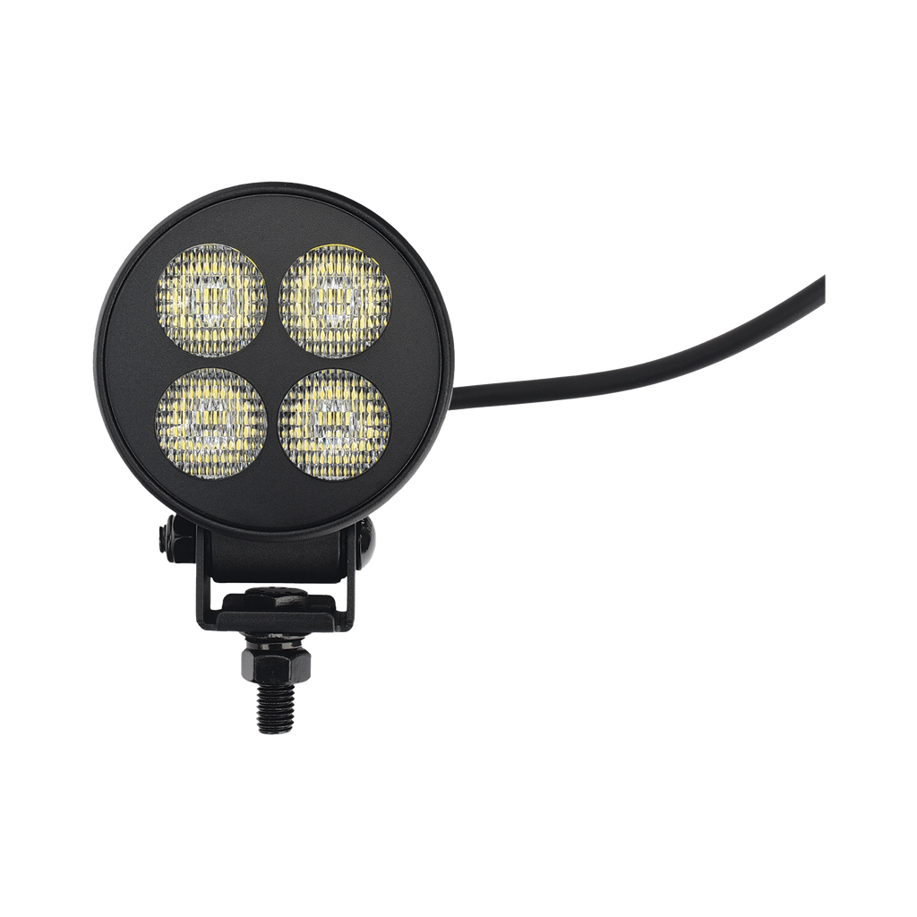 Luz de Trabajo Ultra brillante Circular, 4 LED, 2556 Lúmenes, 12-24 Vcd