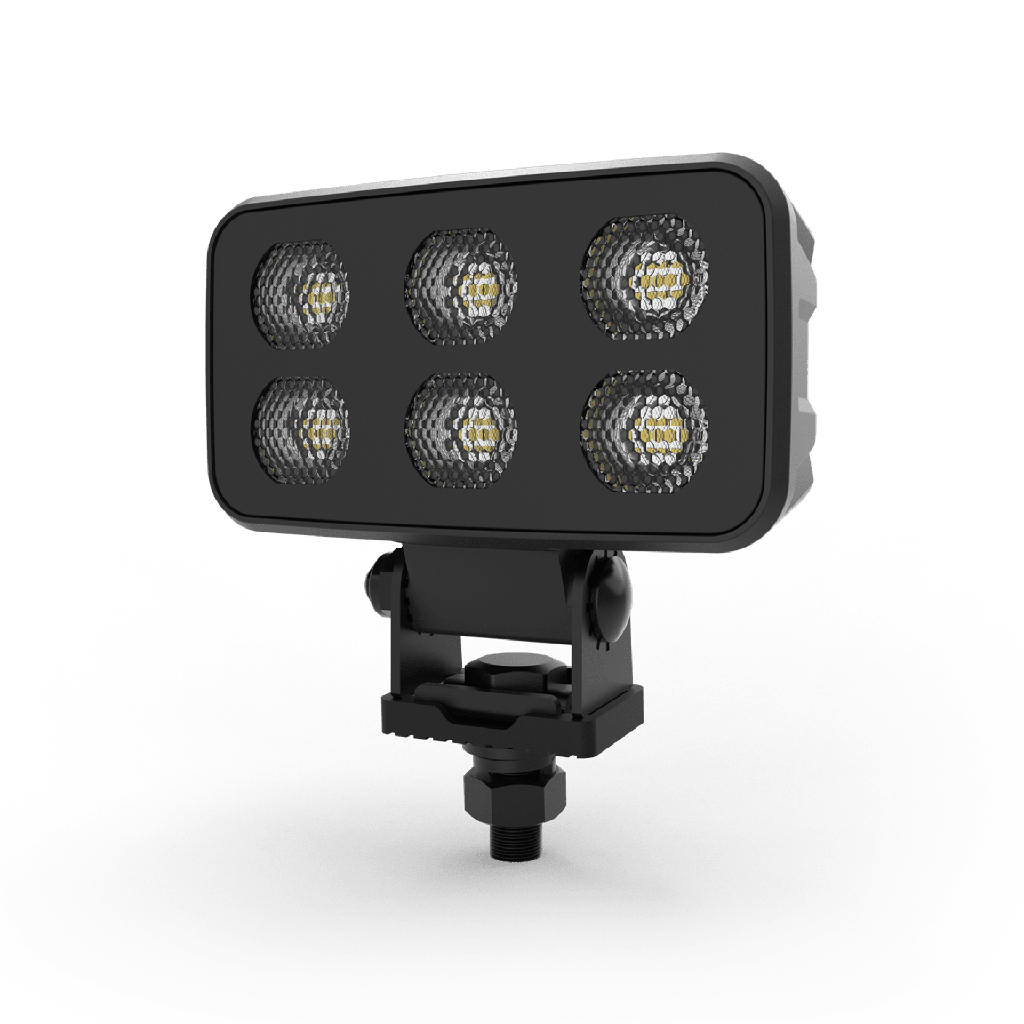 Luz de Trabajo Ultra brillante Cuadrada, 6 LED, 4630 Lúmenes, 12-24 Vcd