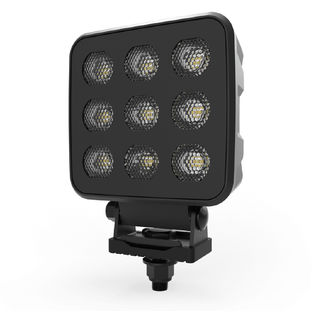 Luz de Trabajo Ultra brillante Cuadrada, 9 LED, 6803 Lúmenes, 12-24 Vcd