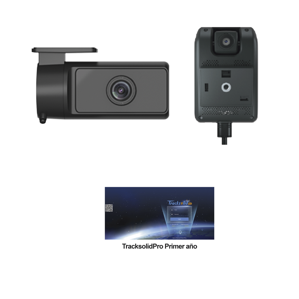 [JC261CI03P] KIT Dashcam con sistema de control ADAS (asistencia de manejo) y Camara de cabina (CI03) / Multiples alarmas /Comunicación dos vías / ideal para flotas vehiculares / Facil instalacio / Incluye primer año de plataforma TrackSolidPro