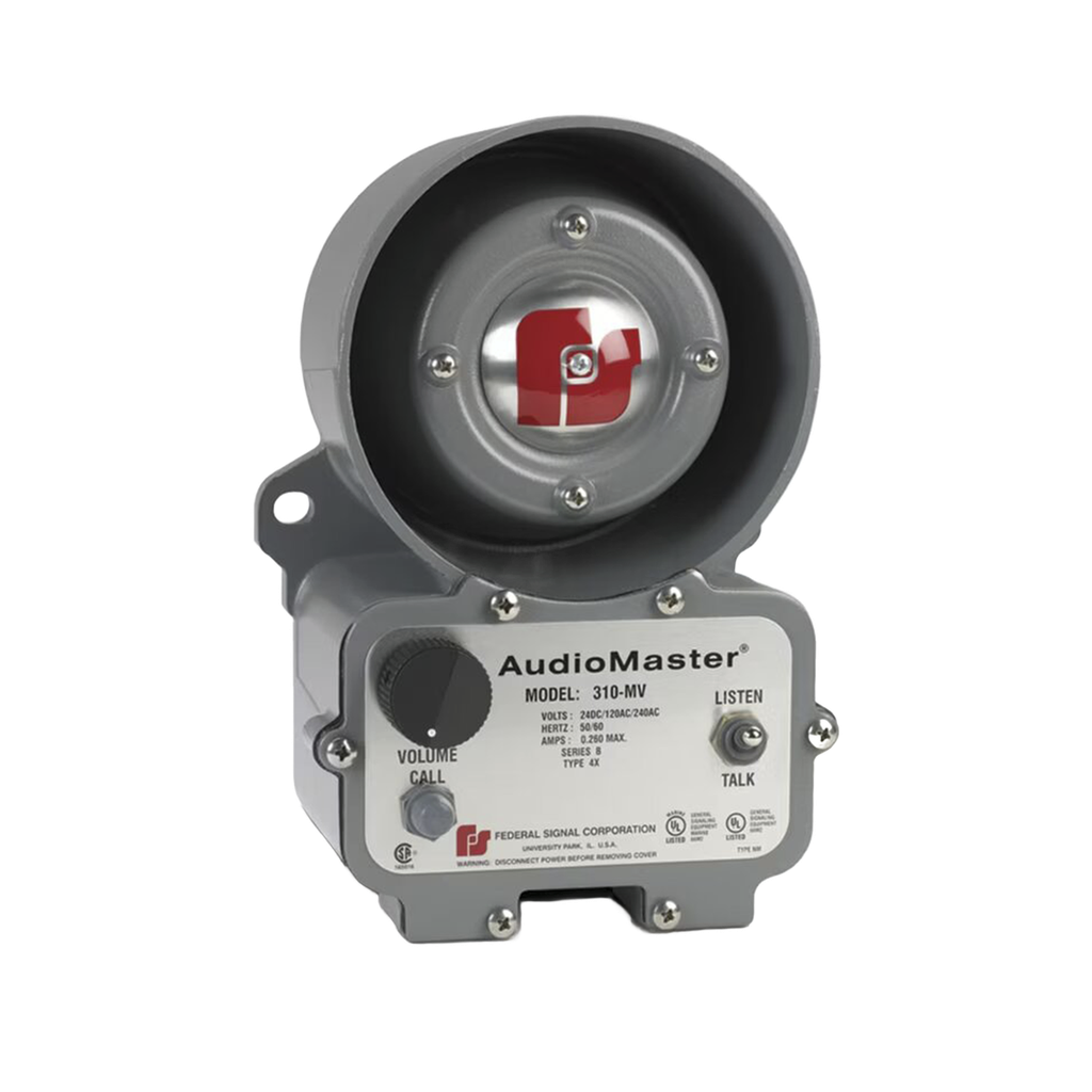 AudioMaster® Intercomunicador bidireccional para ubicaciones peligrosasListado por UL y cUL para Clase I, División 2, Grupo A, B, C y D; Clase II, División 2, Grupos F y G; Clase III