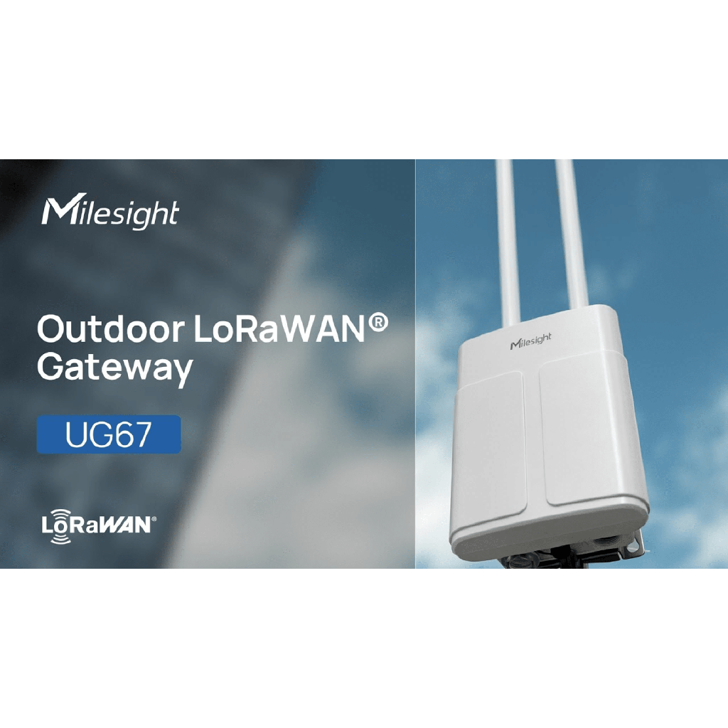 [UG67L08GL915M] Gateway LoRaWAN para exterior, de largo alcance, con modulo SIM