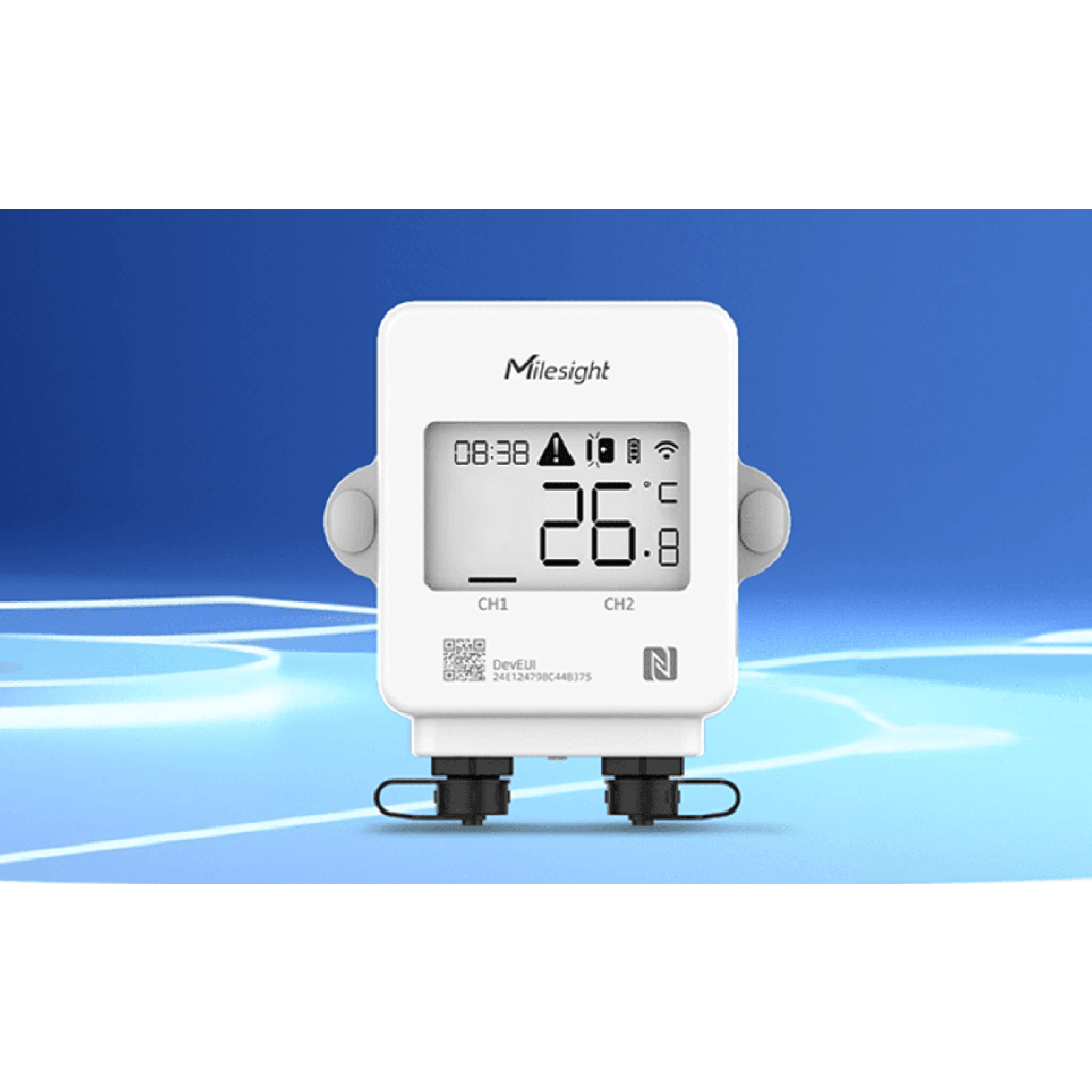 DISPLAY LORAWAN PARA SENSOR DE TEMPERATURA Y SENSOR MAGNETICO PARA USO EN CUARTOS FRIOS