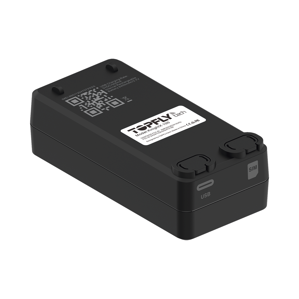 GPS / Receptor de Activos en Tiempo Real / KnightX 100 / Batería Recargable / Aplicaciones Amplias / GPS 4G / Botón de Pánico / Sonda de Temperatura Externa Opcional