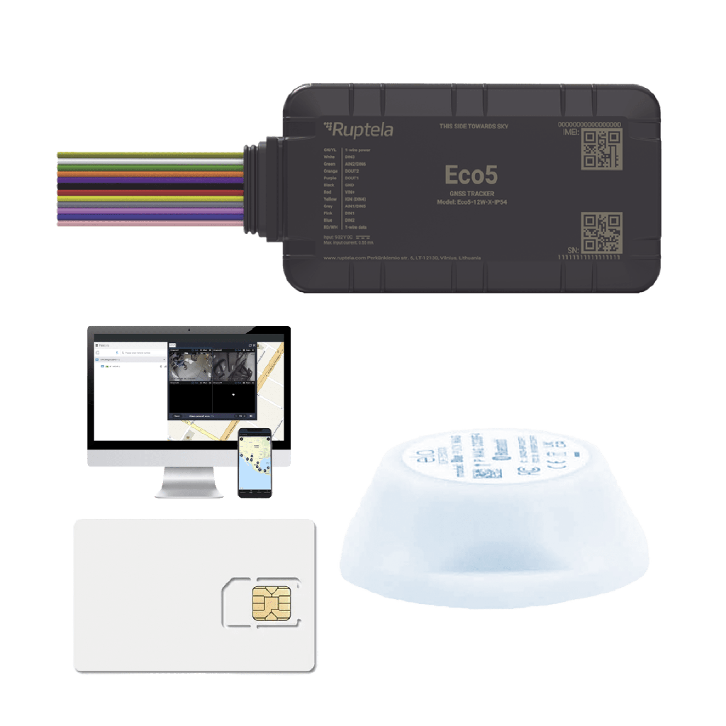 Dispositivo de Rastreo Vehicular / Conectividad LTE Cat1 y LTE-M / BLE 5.0 / GNSS U-blox / Carcasa IP54 / Batería Interna de Respaldo / Detecta Interferencias