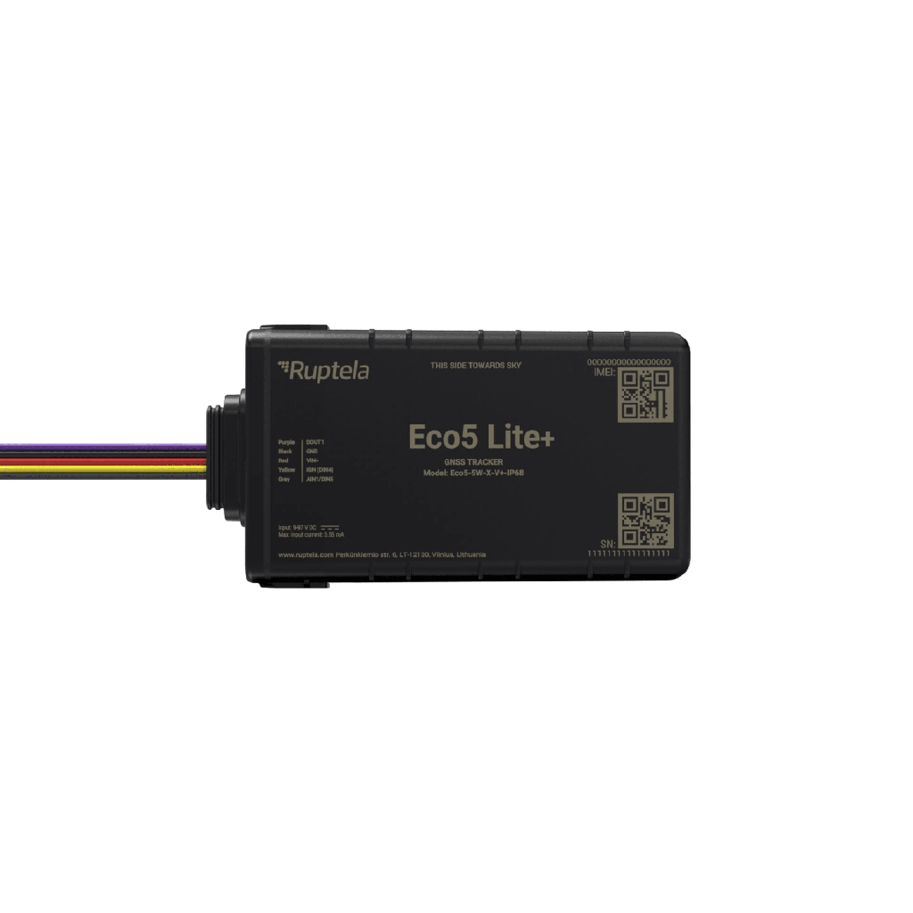 [ECO5LITEPLUS] Rastreador Vehicular y Monitoreo de Flota / IP68 / BLE 5.0 y GNSS / LTE CAT1 y LTE-M con Respaldo 2G / GNSS U-blox / MiKado IP54 / Acelerómetro de 3 Ejes / Suministro 9-32 V / Batería Interna