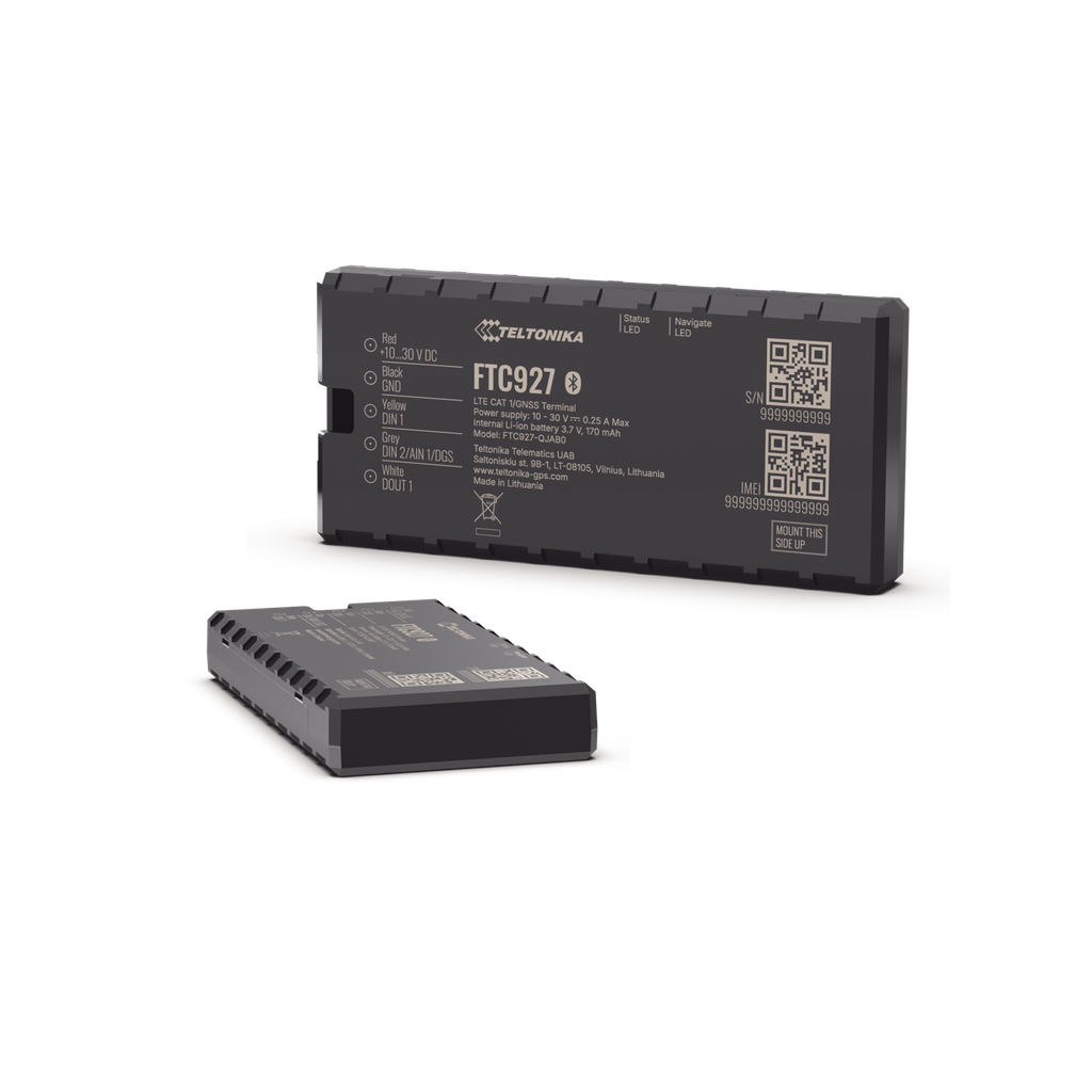 [FTC927] Rastreador GPS Vehicular 4G LTE Cat 1 / Precisión GNSS Mejorada / Dead Reckoning / Bluetooth® 5.4 LE / Conectividad LTE y GSM / Sensores Integrados / Compatibilidad con Beacons y Sensores Externos / Batería de Respaldo 170 mAh
