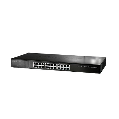 [GSW-2401] Switch No Administrable Gigabit de 24 Puertos 10/100/1000 Mbps, Con Modo Extendido Para Envió de Datos de Hasta 200 m
