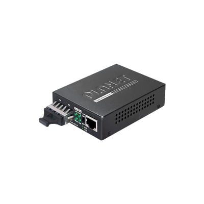 [GT-802S] Convertidor de Medios 1000 Mbps UTP/Fibra Óptica Mono-Modo Hasta 20 Km, Conector SC
