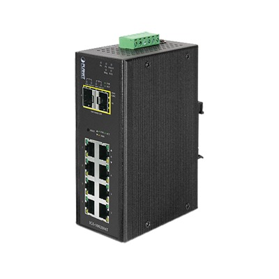 [IGS-10020MT] Switch Industrial Administrable Capa 2, 8 Puertos 10/100/1000T, 2 Puertos SFP 1G / 2.5 G BASE X