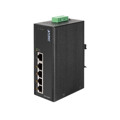 [ISW-514PTF] Switch industrial, Temperatura de Operación: -40 a 75ºC, 4 puertos PoE 10/100 + 1 Puerto 100Base-FX