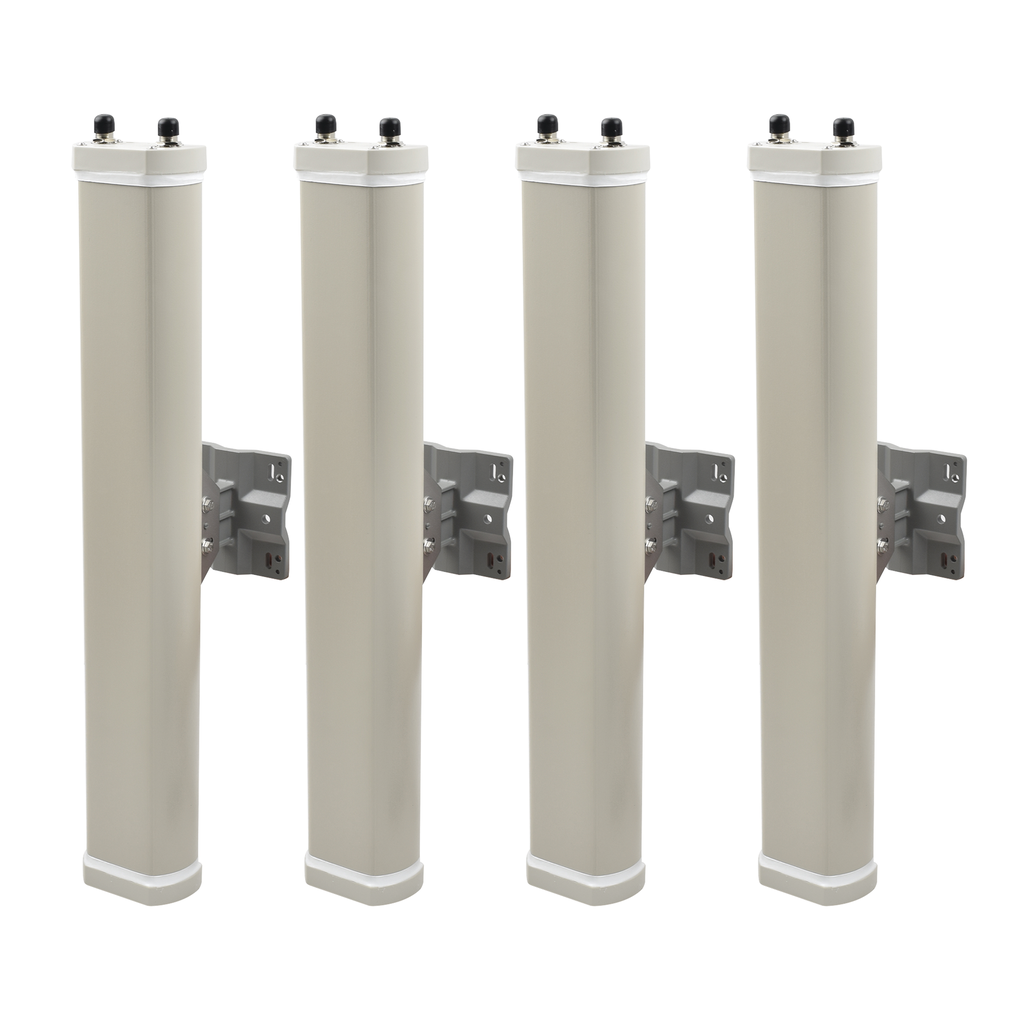 [SP-AN-2S-14-00-KIT4] Kit de Antenas Sectoriales, 2.4 GHz, 14 dBi, 2 N-Hembra, 70°, polaridad cruzada, para series A8/A8n/A2