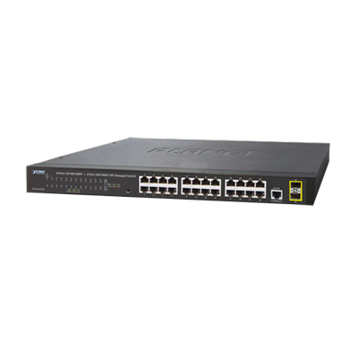 [GS-4210-24T2S] Switch Administrable Capa 2 de 24 Puertos Gigabit 10/100/1000T, 2 Puertos SFP 100/1000X , Cuenta con una Interfaz de Consola