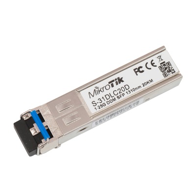[S-31DLC20D] Transceptor MiniGbic SFP 1.25G LC Duplex para fibra Mono Modo 20 KM