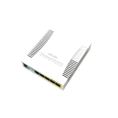 [RB260GSP] (RB260GSP) Switch Mikrotik 5 puertos PoE (Pasivo) (1in/4out) Gigabit Ethernet y 1 SFP