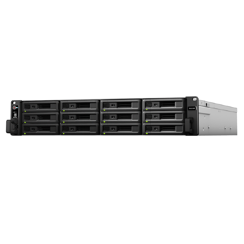 [RX-1217RP] Unidad de Expansión Synology RX1217/RX1217RP | 12 Bahías de Disco | Compatible con RackStation 2U | Expansión de Volumen en Línea | Fuentes de Alimentación Redundantes (RX1217RP) | Administración DSM.