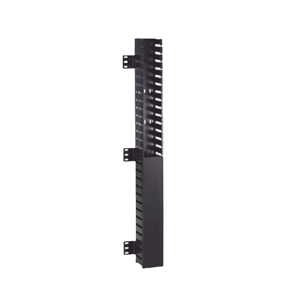 [CWMPV2340] Organizador Vertical IN-Cabinet, Sencillo (Solo Frontal), Para Uso Con Gabinetes Panduit, Montaje Frontal en Riel de Rack, 40 UR, 2.25 in de Ancho, Color Negro