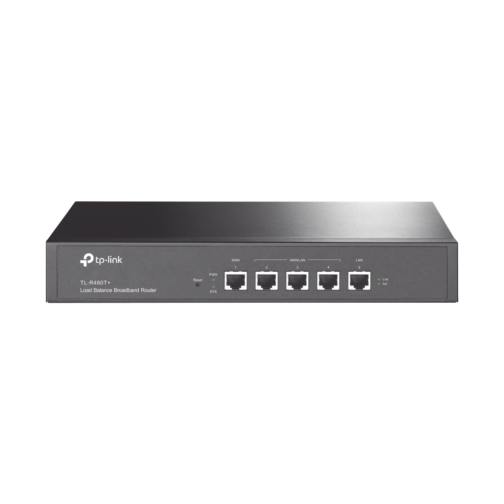 Router Balanceador de Carga Multi-Wan, 1 puerto LAN 10/100 Mbps, 1 puerto WAN 10/100 Mbps, 3 puertos Auto configurables LAN/WAN, Sesiones Concurrentes 30,000 para Negocios Pequeños y Medianos