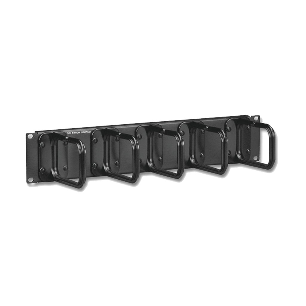 [WM-145-5] Organizador de cable, para montaje aéreo, con 5 soportes, 2UR
