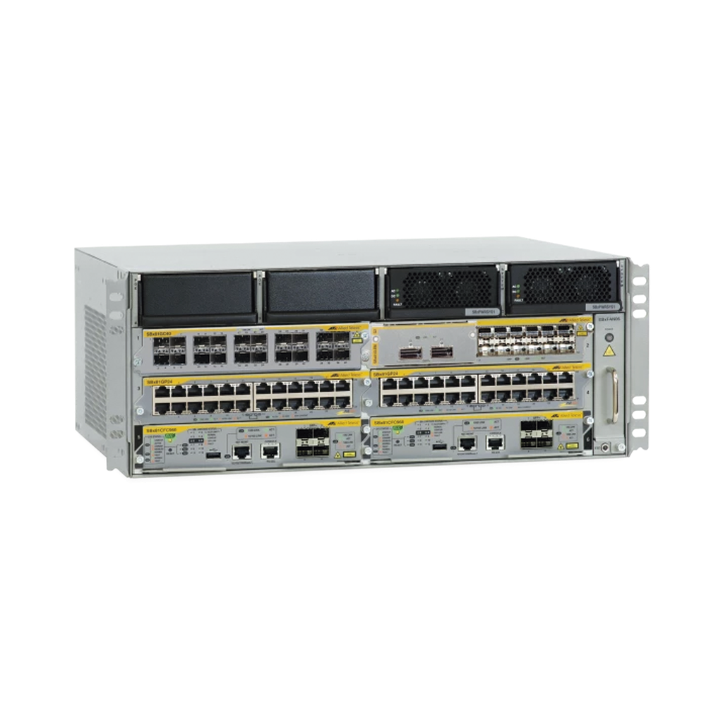 [AT-SBX8106] (SBx8106) Chasis de 6 ranuras de montaje en rack con bandeja de ventilador