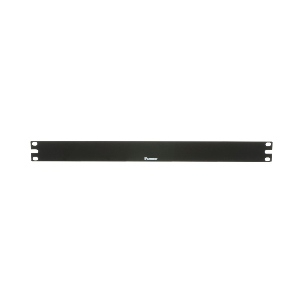 Tapa Ciega Para Rack Estándar de 19in, Plano, de Acero, 1UR, Color Negro