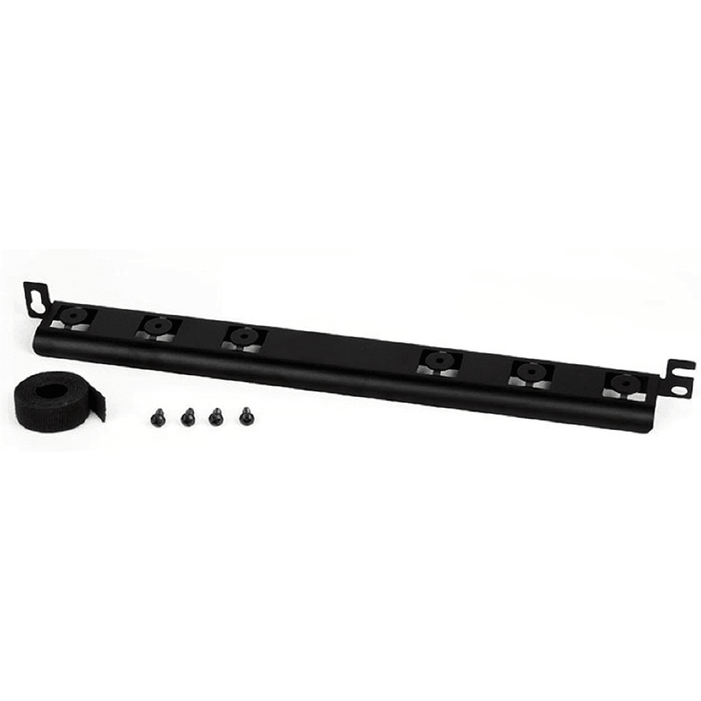 [SRBM19BLY] Barra para Aliviar Tensión o Peso Atrás de Patch Panel, Para Administración de 72 Cables, Color Negro