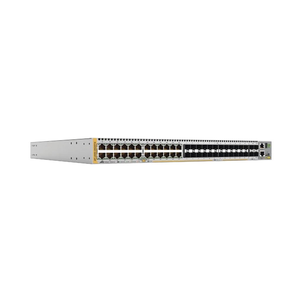 [AT-X930-28GSTX-901] Switch Stackable 24-port 10/100/1000T y 24-port 100/1000 SFP, 4 SFP+ y doble hotswap