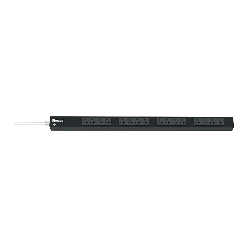 [P16B07M] PDU Básico para Distribución de Energía, Enchufe de Entrada NEMA 5-20P, Con 16 Contactos NEMA 5-20R, de Instalación Vertical, 20 Amp, 120 Vca