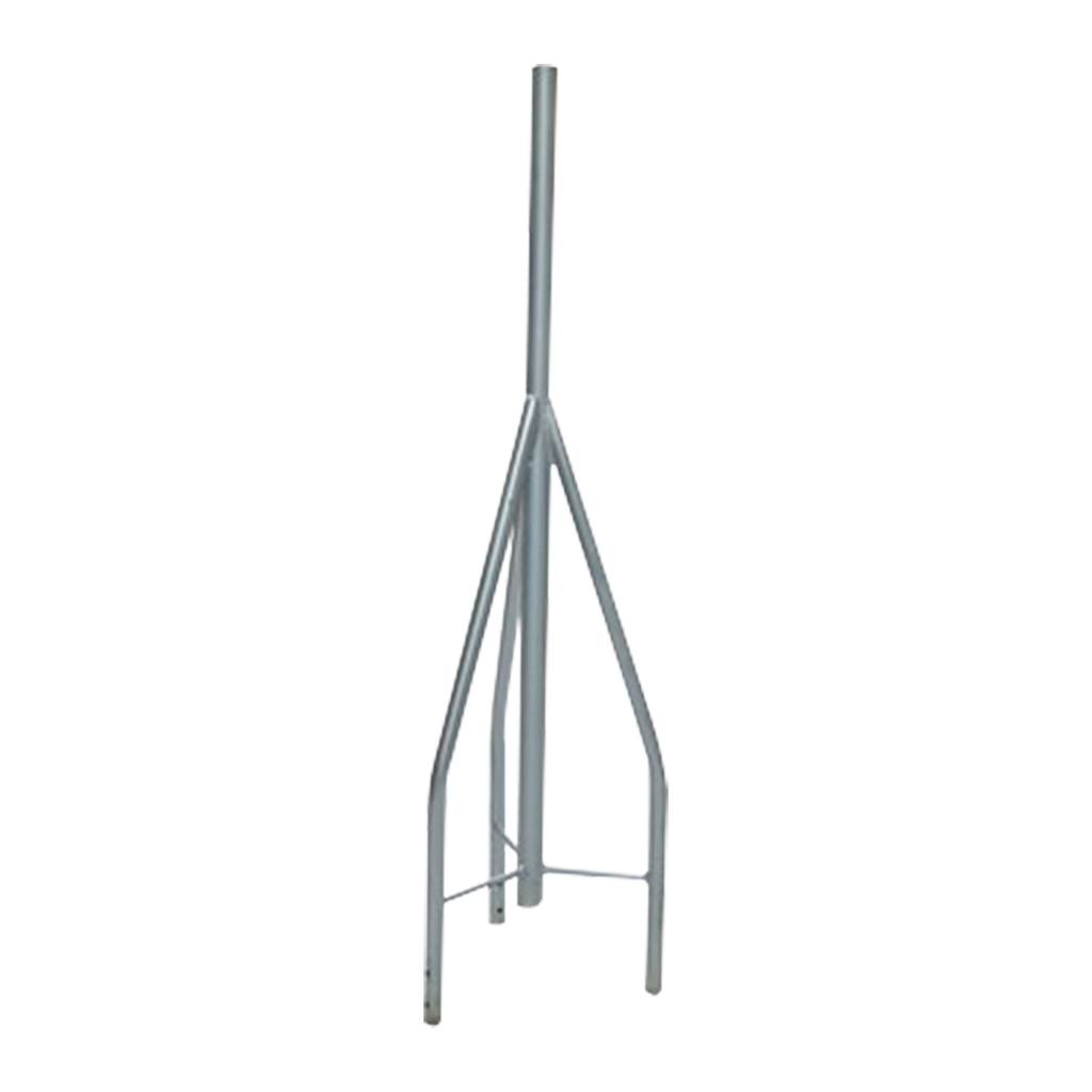 Tramo de Remate / Copete, tubo industrial 1 1/4 con tubo central 2 3/8 (Ced. 30), galvanizado por inmersión en caliente.