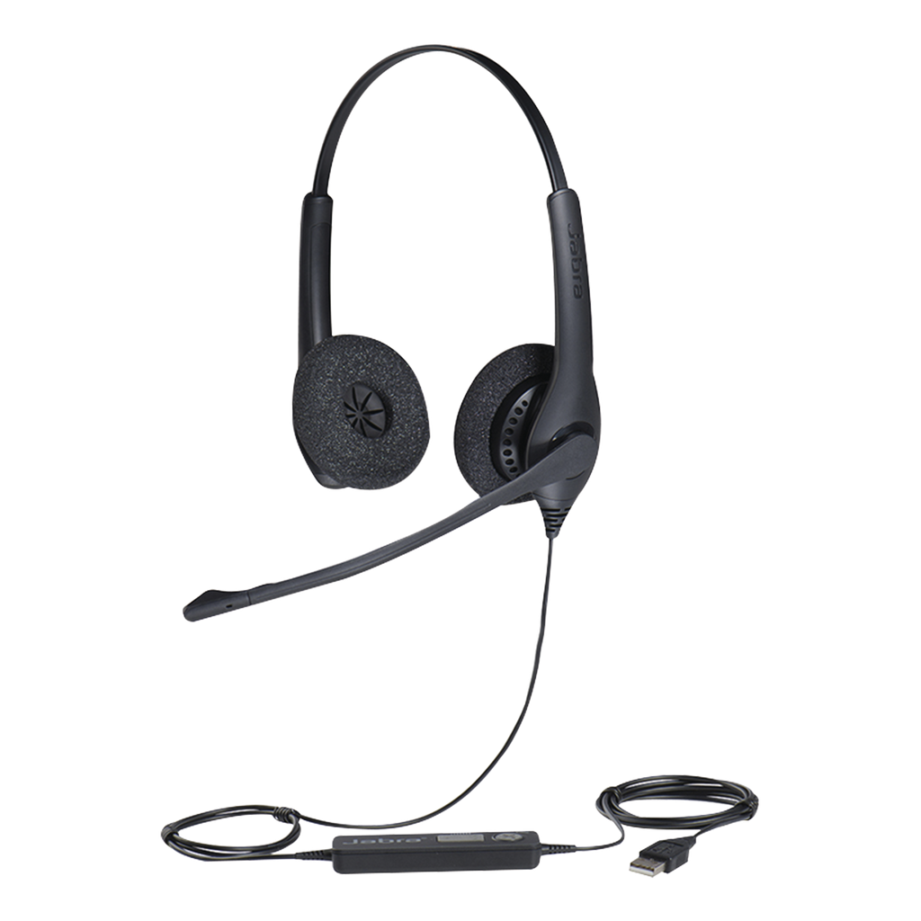 [BIZ-1500-DUO-USB] Jabra Biz 1500 Duo, auricular profesional con cancelación de ruido, ideal para contact center con conexión USB (1559-0159)