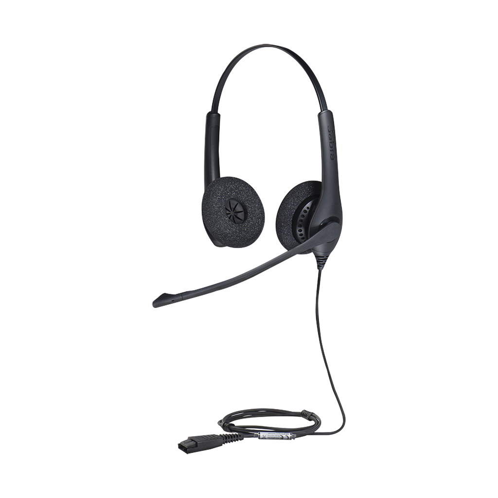 [BIZ-1500-DUO-QD] Jabra Biz 1500 Duo, auricular profesional con cancelación de ruido, ideal para contact center con conexión QD (1519-0157)
