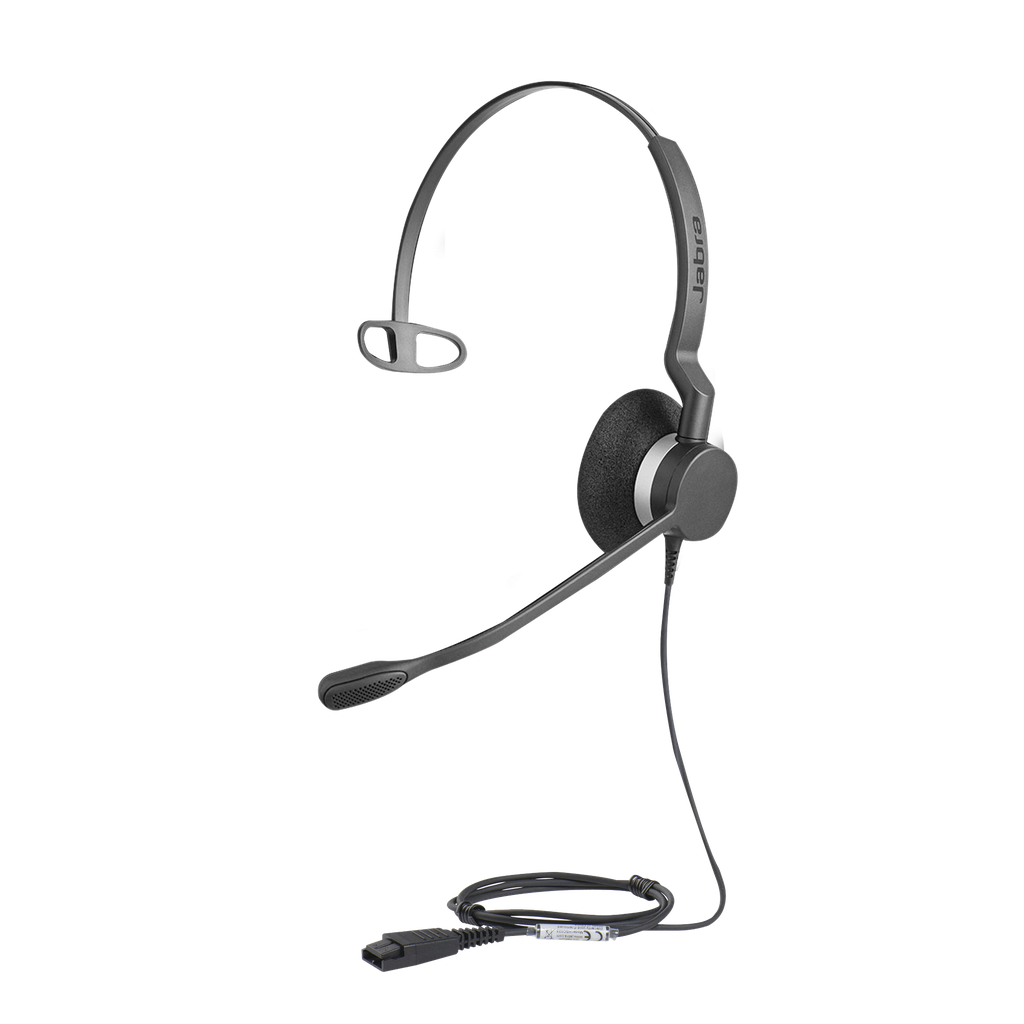 [BIZ-2300-MONO-QD] Jabra Biz 2300 Mono con conexión QD, resistente para contact center con brazo articulado con giro de 360º  (2303-820-105)