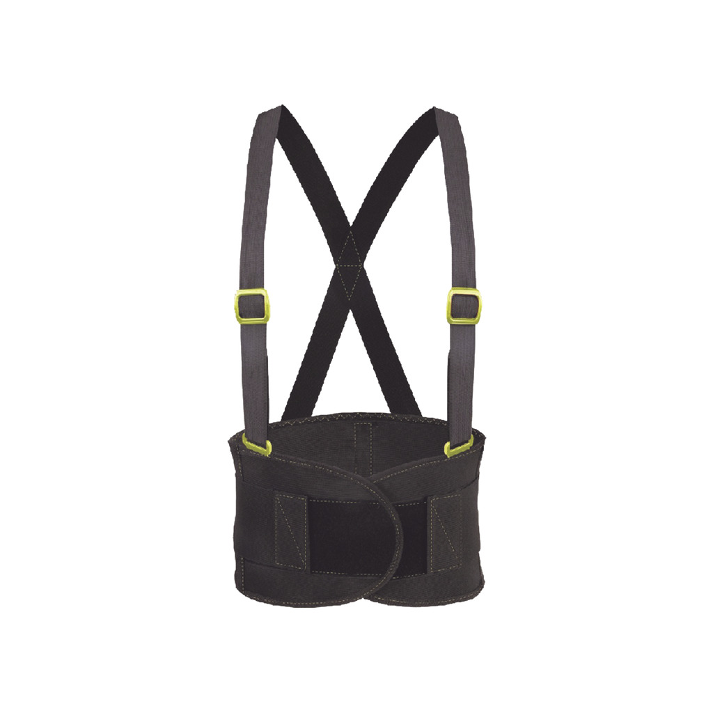 Faja elástica reforzada grande, con cierre delantero y herrajes de plástico.