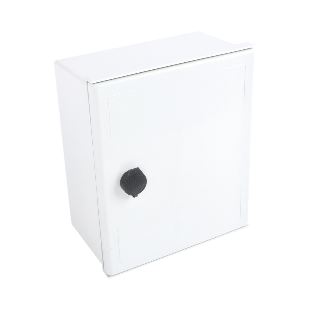 [PST-2530-14P] Gabinete de Poliéster IP65 Uso en Intemperie (250 x 300 x 140 mm) con Placa Trasera Interior de Plástico (Incluye Chapa y Llave).