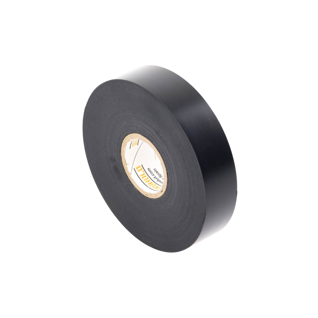 [ST88-075-66BK] Cinta Eléctrica STRONGHOLD para Aislar, de PVC, Trabajo Pesado Eléctrico Industrial (Soporta abrasión, UV, agua, aceite y corrosión), Grosor de 0.21 mm (8.5 mil), Ancho de 19 mm, y 20 m de Largo, Uso Interior/Exterior, Color Ne