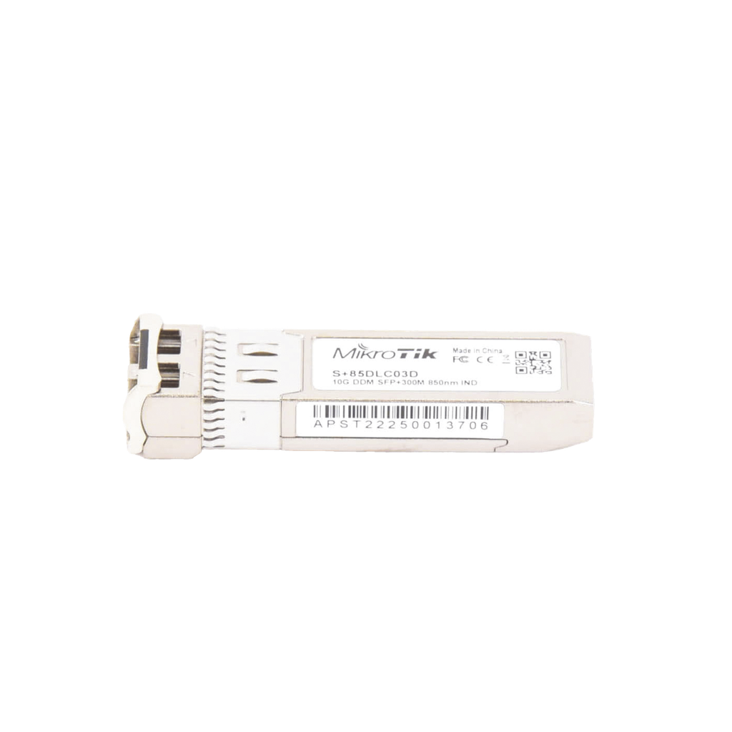 [S+85DLC03D] Transceptor MiniGbic SFP+ 10G LC Duplex para fibra Multi Modo 300mts