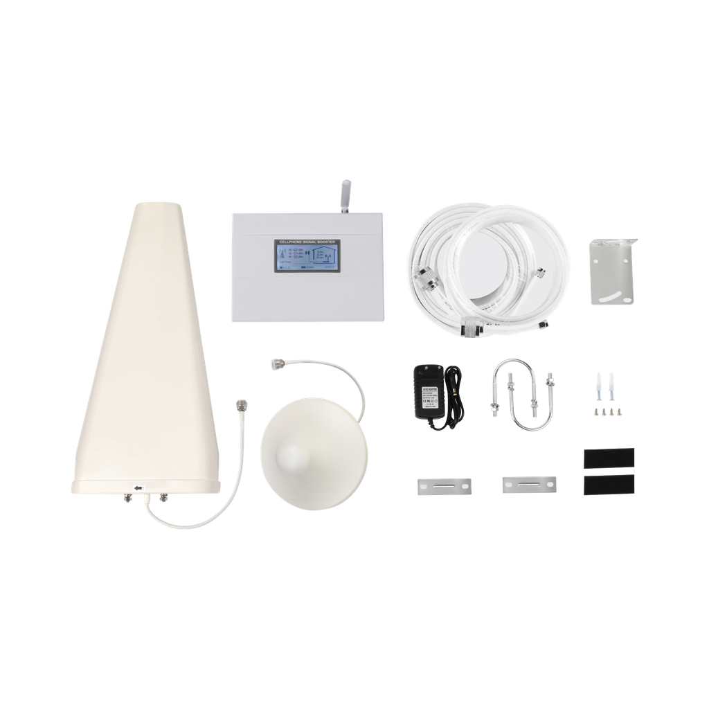 [EP-DB-3G] Kit Amplificador de Señal Celular DOBLE banda de frecuencia / Mejora las llamadas convencionales / Soporta los datos de las tecnologías 2G y 3G de TELCEL, AT&T y MOVISTAR / Cubre hasta 600 m².