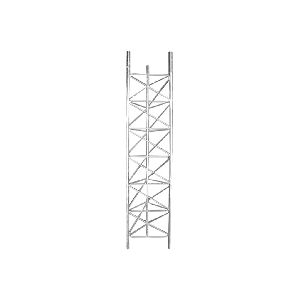 Tramo de Torre de 3 m x 60 cm de Ancho (Tubo 1 1/4 Ced. 40), Galvanizado por Inmersión en Caliente, Hasta 99 m de Elevación.