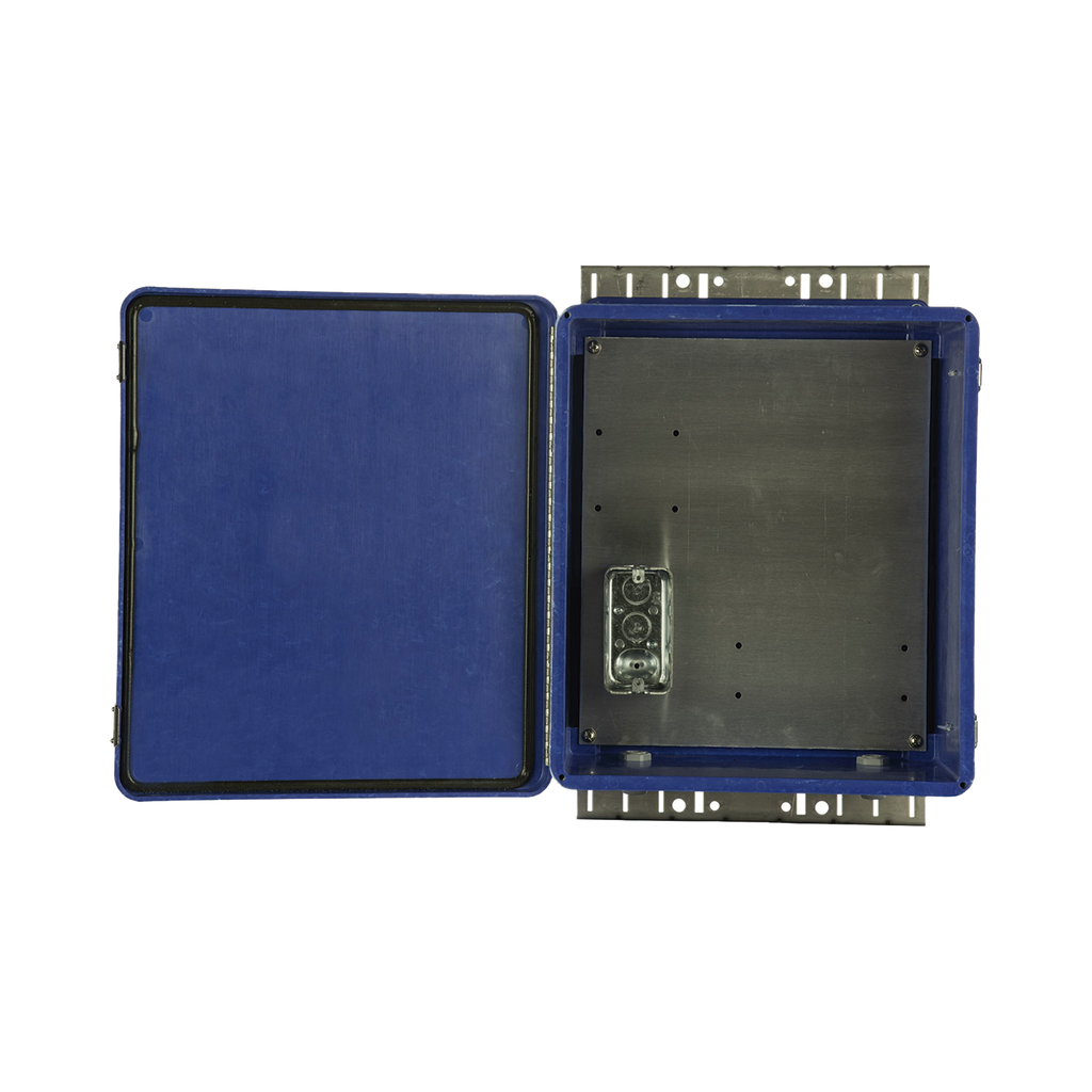 Gabinete de Seguridad para Wireless, NEMA 4X, IP66, de 356 x 305 x 152 mm, Color Azul