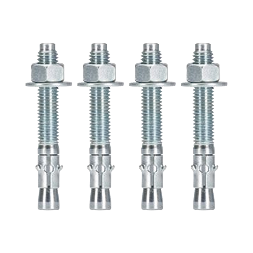 Kit de Anclaje a Piso, Para Rack de 2 o 4 Postes, Fabricado en Acero, 4 Piezas