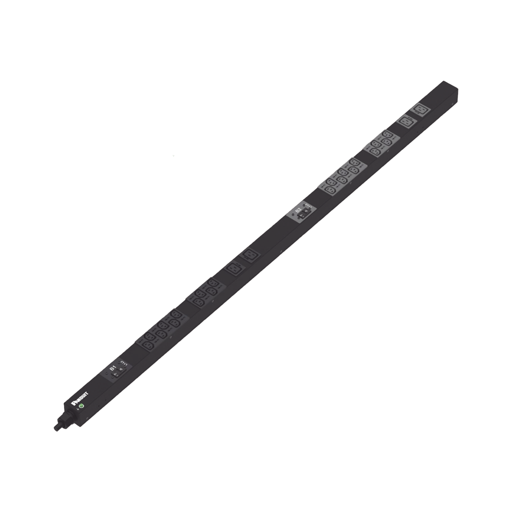 [P24B15M] PDU Básico para Distribución de Energía, Enchufe de Entrada NEMA L6-30P, Con 20 Salidas C13 y 4 C19, de Instalación Vertical, 208 Vca, 30 Amp