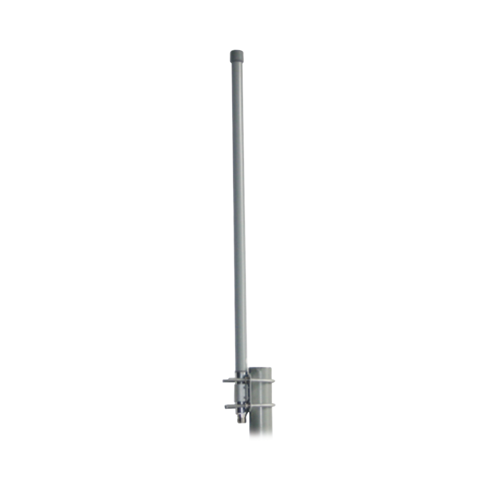 [TXPO-24-Q15V] Antena omnidireccional de 2.4 GHz, Cobertura a 360º, Cobertura amplia y flexible , Ganancia 15 dBi, dimensiones 3.8 x 1.5 mts , conector N-Hembra, con montaje incluido