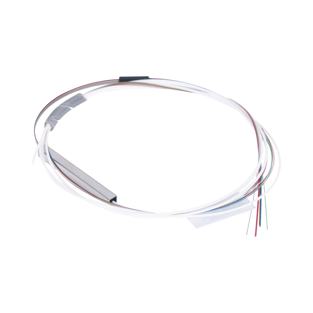 Divisor Óptico (Splitter) Tipo PLC, de 1x8, Sin Conectores