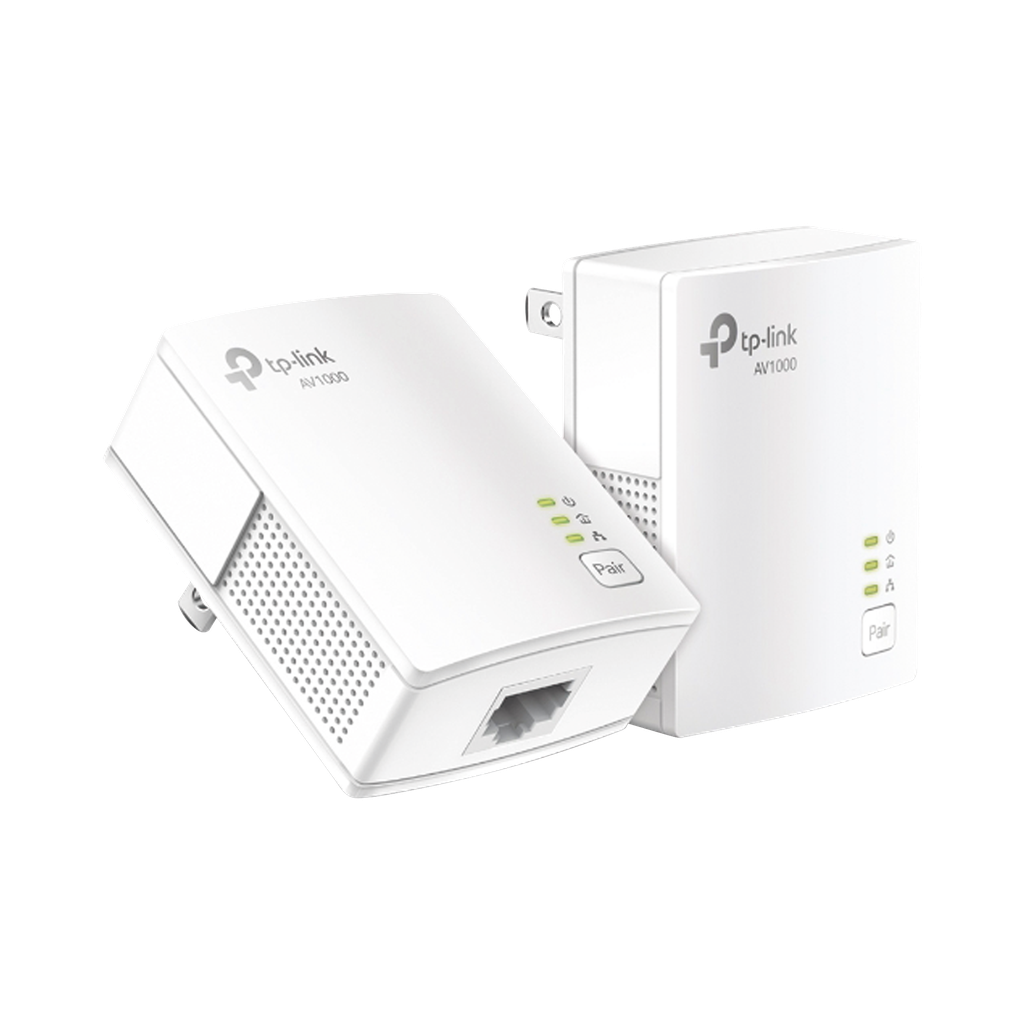 [TLPA7017KIT] Kit Adaptador Powerline Gigabit Ethernet/ Tecnologia HomePlug AV2 / Puertos 1000Mbps / Plug and Play / hasta 300 M dentro de casa / 1 Puerto 10/100/1000 Mbps / Tamaño ultra compacto