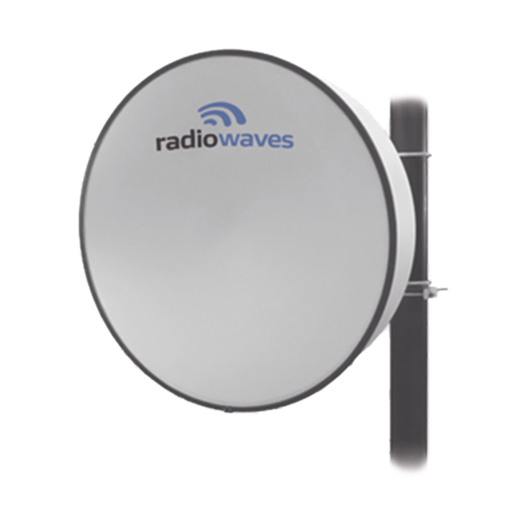 Antena direccional, Dimensiones (3 ft), 4.9 - 6 GHz, 2 conectores N-hembra, Ganancia de 32dBi, Radomo y montaje incluido.