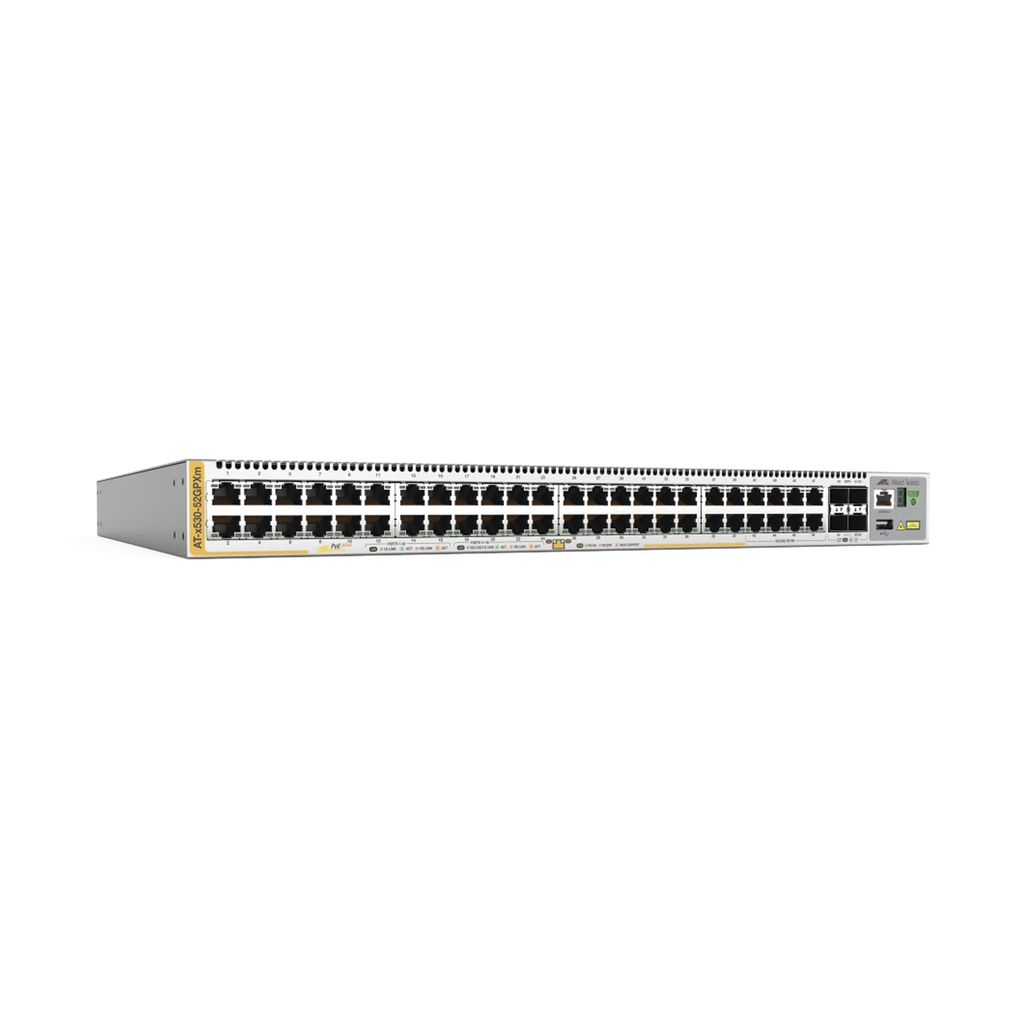 Switch PoE+ Stackeable Capa 3, 40 x 10/100/1000 Mbps + 8 x 100M/1/2.5/5G Multigigabit, 4 x SFP+ 10 G, hasta 720 W, fuente redundante