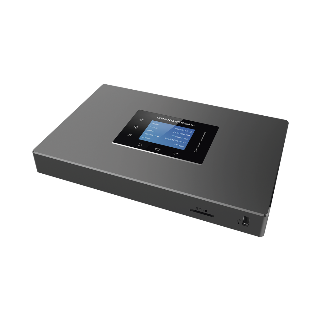 [UCM-6301] Conmutador IP-PBX para hasta 500 usuarios y 75 llamadas simultaneas, 1FXO, 1FXS,  para solución de comunicaciones unificadas y colaboración
